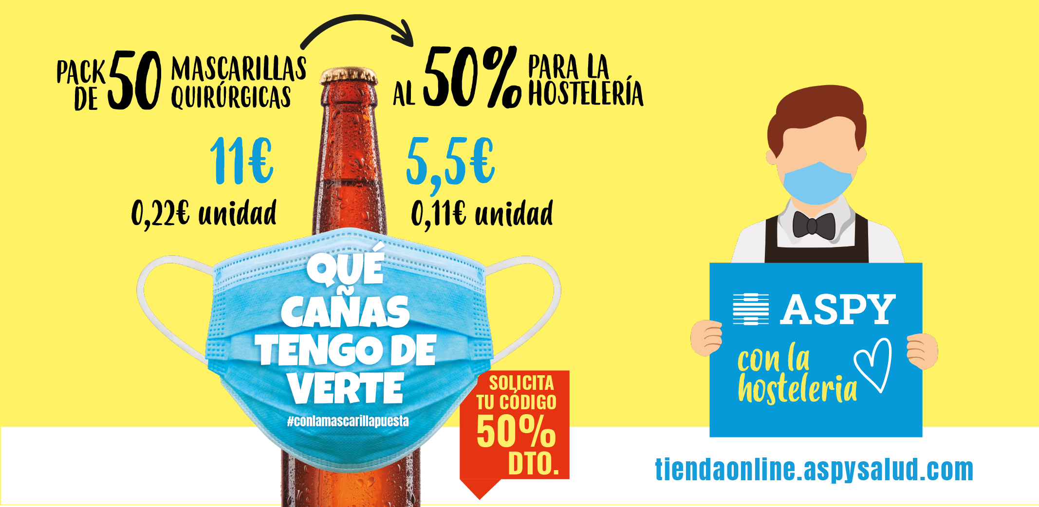 ‘¡Qué "cañas" tengo de verte!’: la nueva campaña de ASPY en apoyo a la hostelería