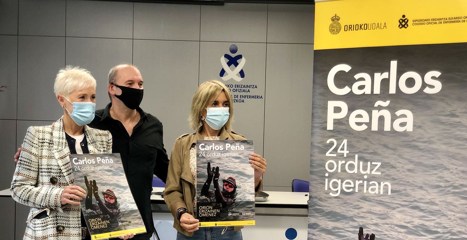 Carlos Peña realizará una travesía a nado 24 horas en Orio en homenaje a las enfermeras de Gipuzkoa