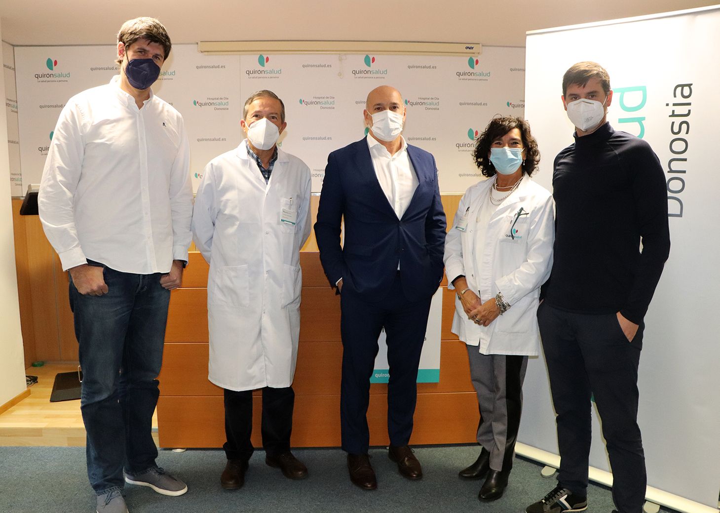 El Hospital de Día Quirónsalud Donostia renueva sus acuerdos con el Real Unión Club y el C.D. Bidasoa