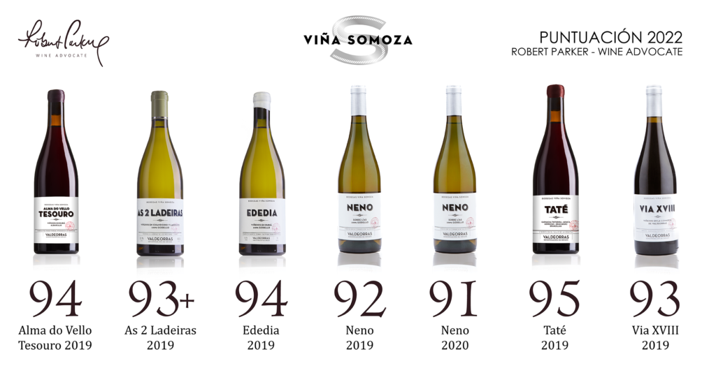 Foto de Puntuaciones vinos Viña Somoza 2022 Robert Parker Wine