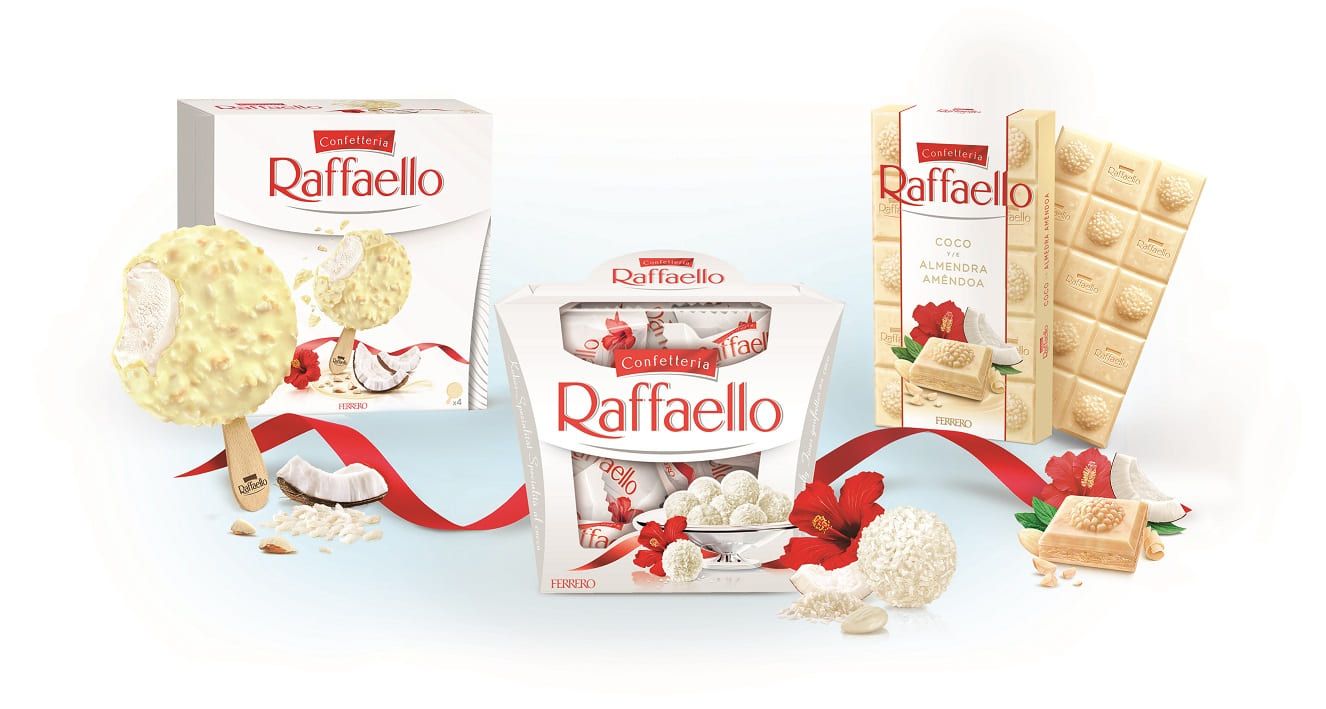Tabletas, helados y especialidades de Raffaello para disfrutar del mejor verano
